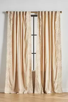 Harlowe Embroidered Velvet Curtain