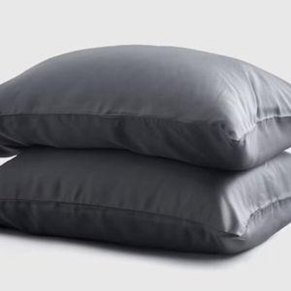 Standard Bamboo Pillowcase Set in Charcoal
