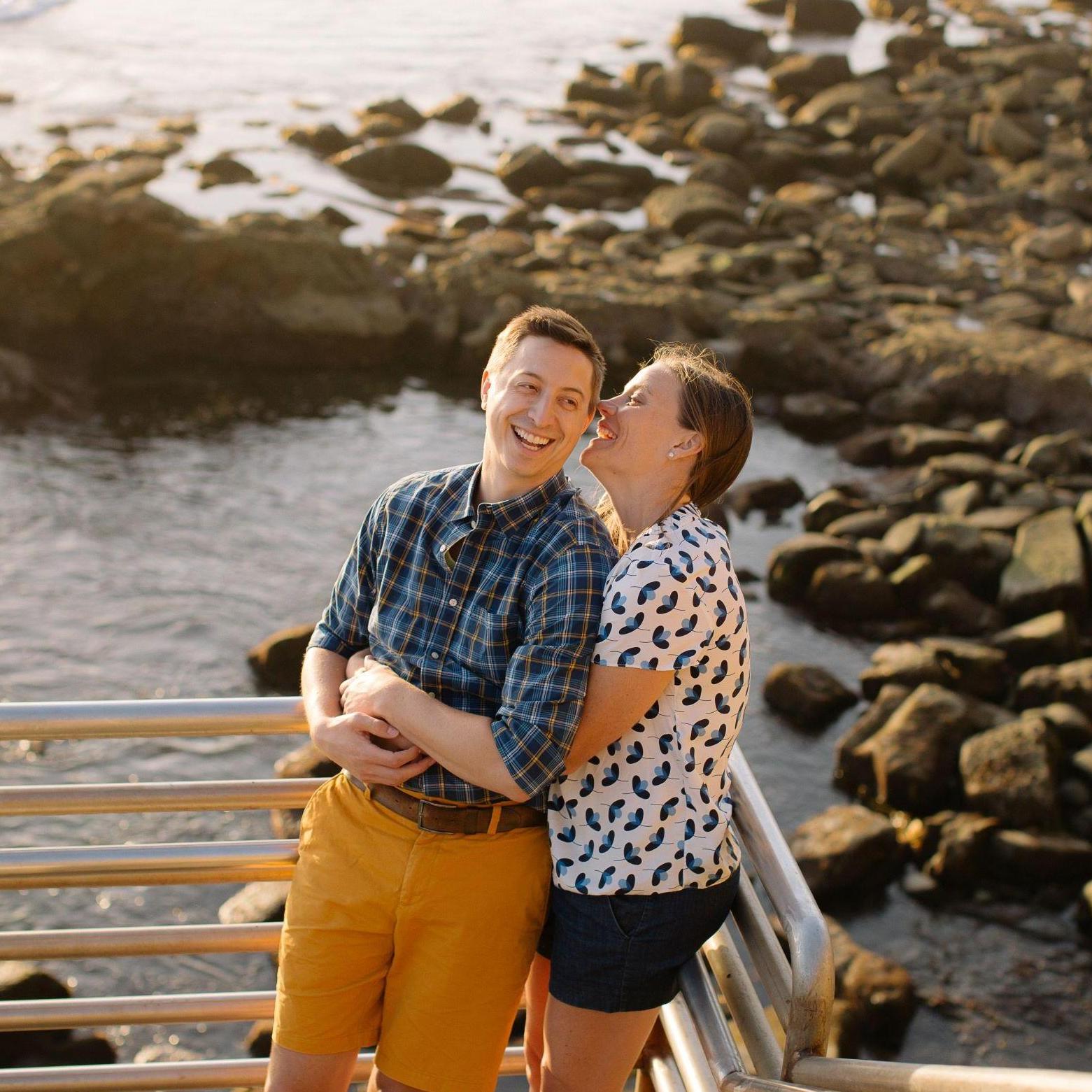 Our engagement photos at Sunset Cliffs with Heidi-O-Photo