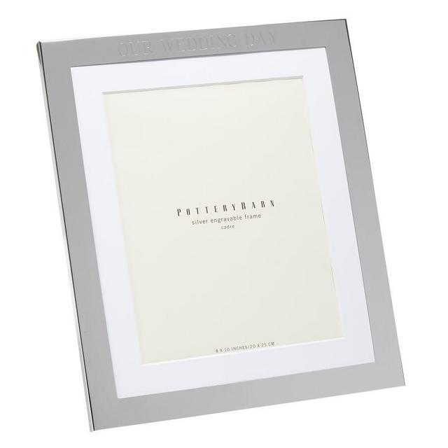 Silver-Plated Engravable Frame, 8 x 10" with optional Vertical Personalization