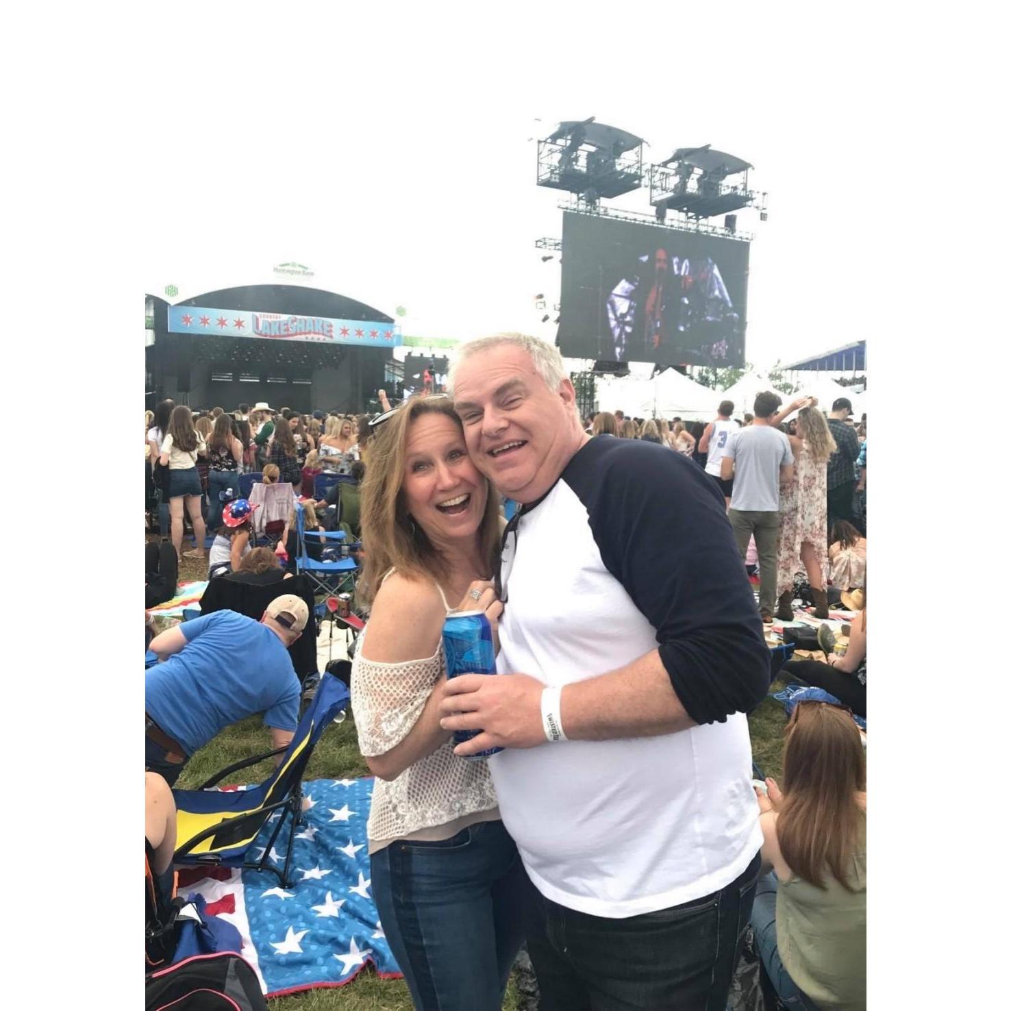Summer 2019 Jim's first country music festival...thanks Lynn Gasaway for being with us and taking the great pic!