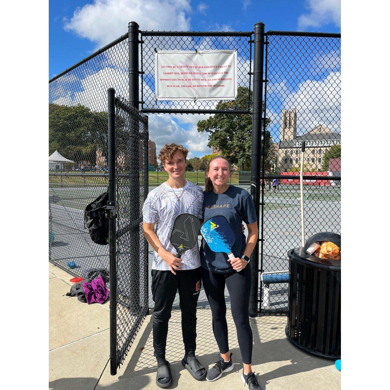 Pickleball tournament at Grove City College homecoming weekend for Graham