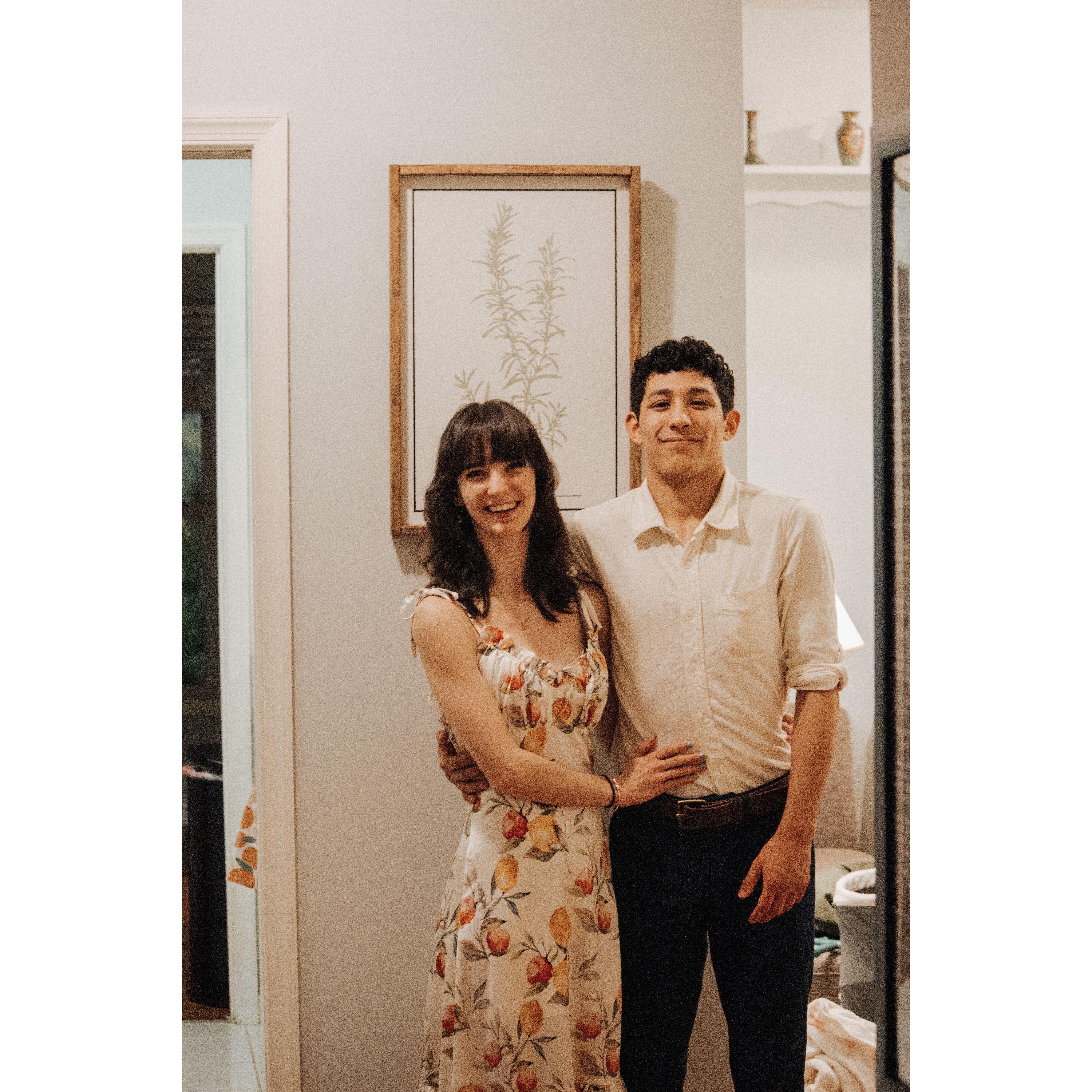 After nearly 4 years of long distance, moving in together felt like our biggest accomplishment yet. We are so grateful for all of the help from our family and friends to make our home a reality.
