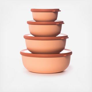 Cirqula Shallow 8-Piece Storage Bowl Set