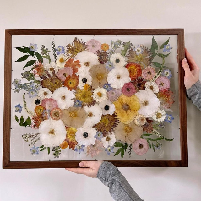 Pressed bridal bouquet fund