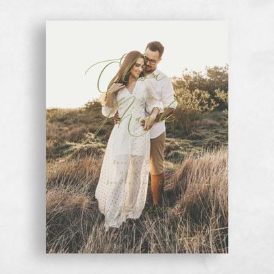 Marsh Green Wedding Save the Date - Marlow Photo