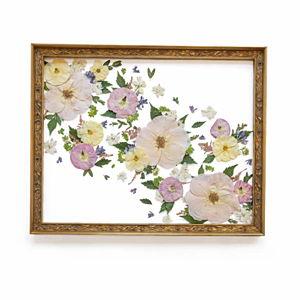 16" x 20" Antique Gold Wedding Floral Preservation Frame