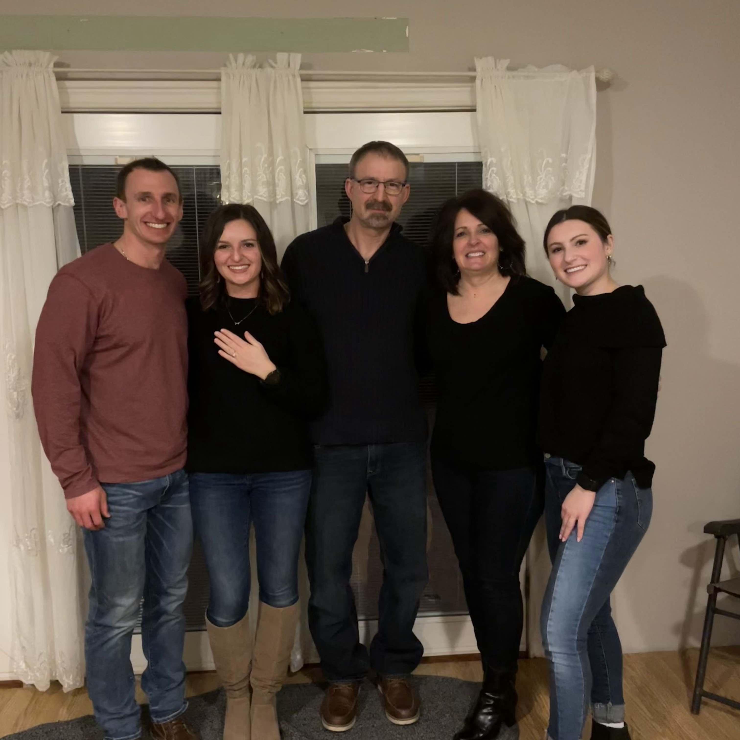 "Surprise" Engagement party with our families