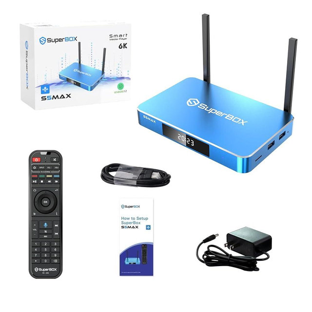 2024 Version 6K Bundle S5-Max 4+32 with Built in Voice Control System, Hub,Mini Audio,Sunset Lamp,4 in 1 Cable,Includes Detailed Setup Guide