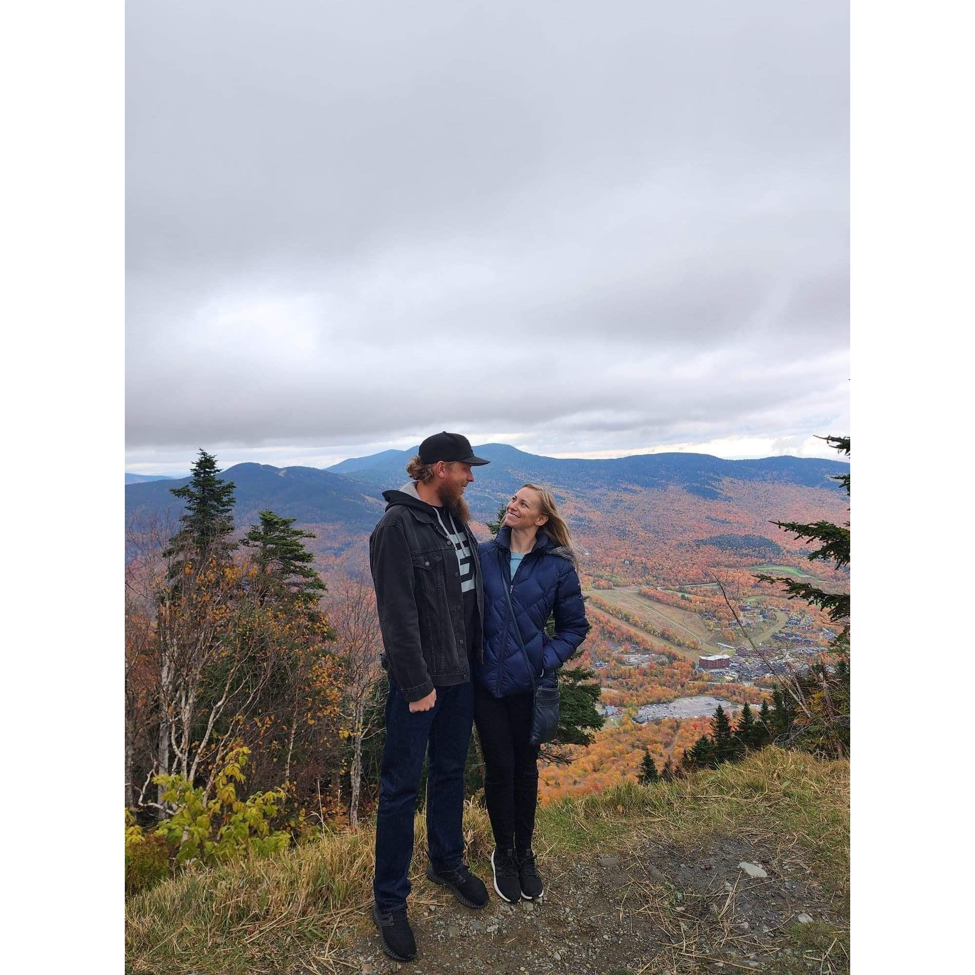 Halfway up Mount Mansfield in Vermont