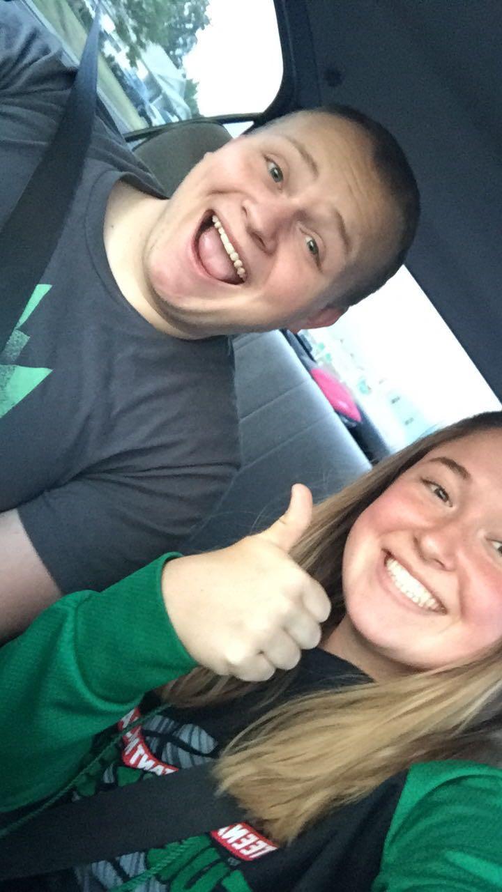 The day before Sammi left for boot camp