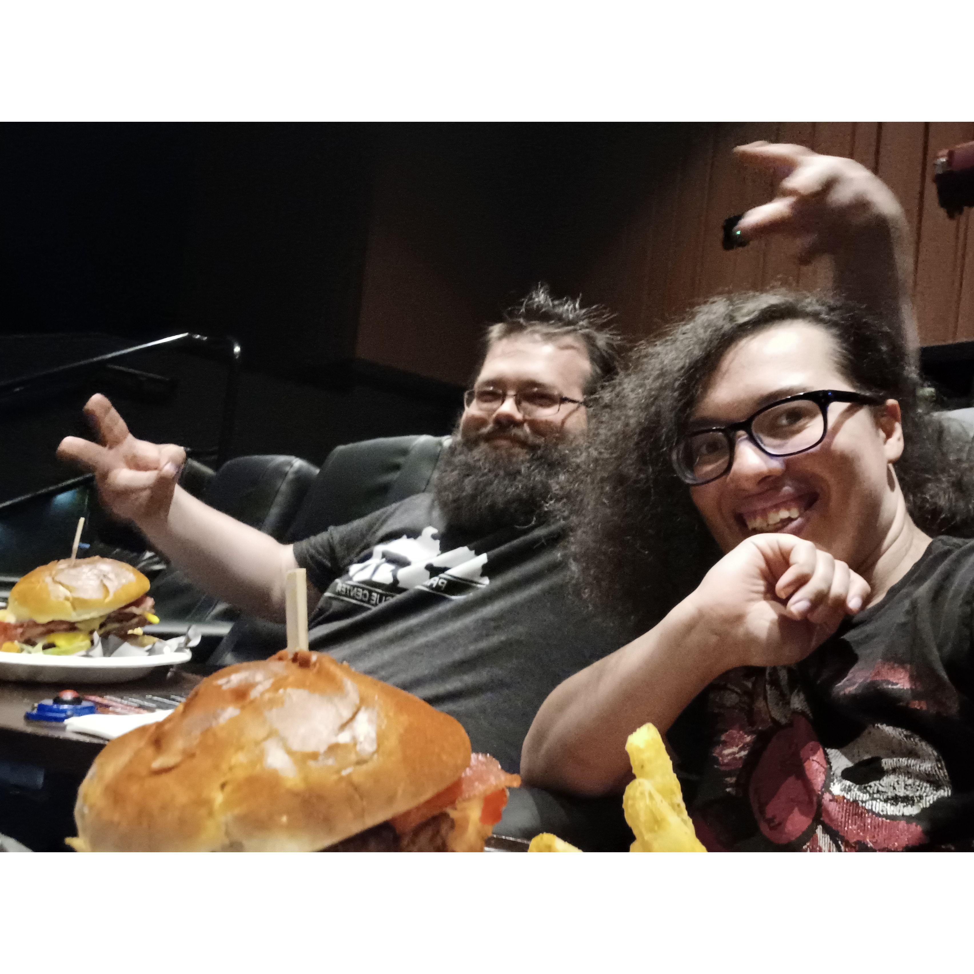 Food and Movies is the only way to go.