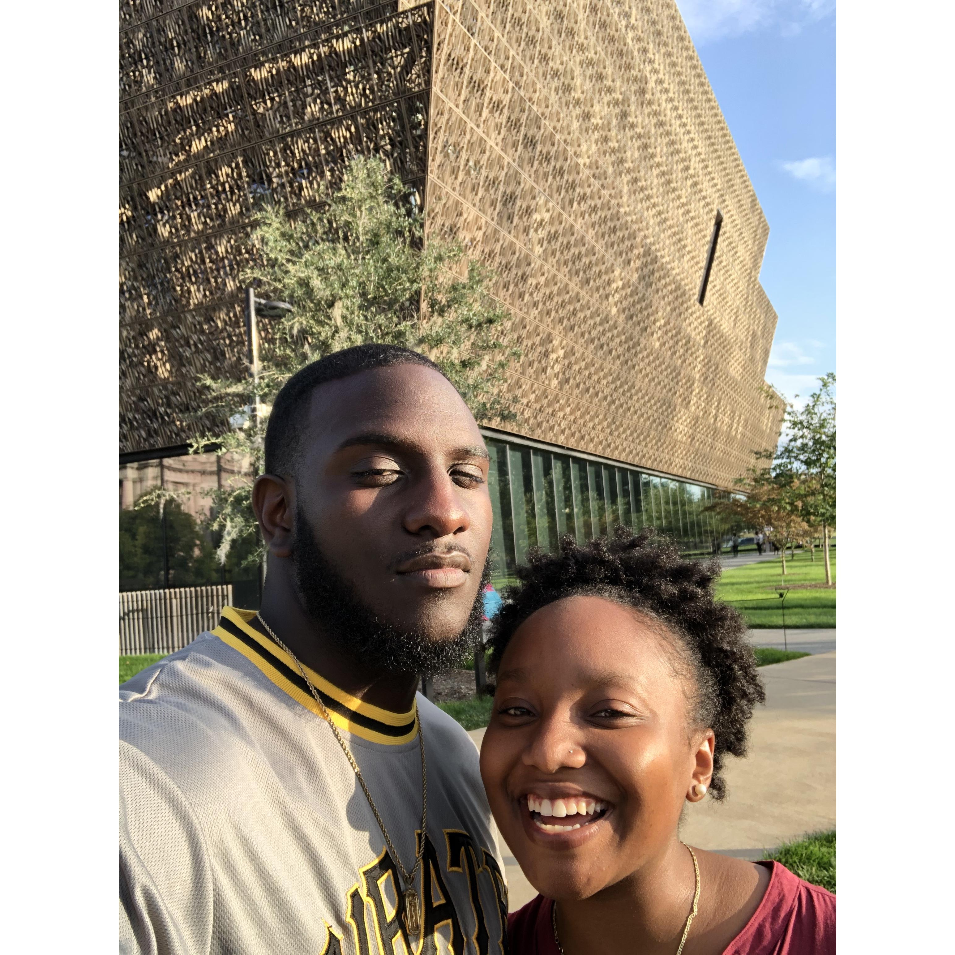 First time going to the African American Museum (maybe October 2019?)