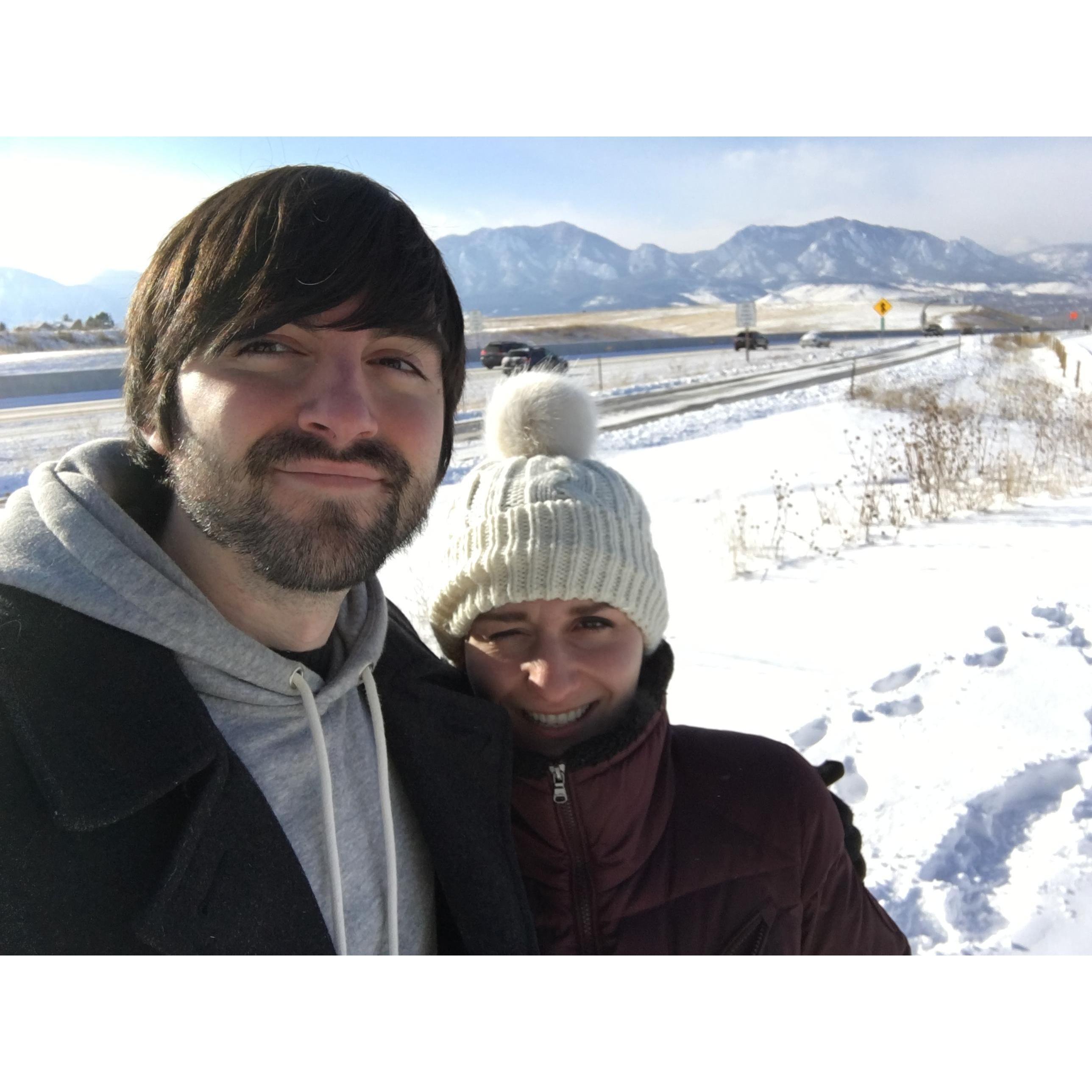 "From a successful trip to Colorado with Jaime (who I don't think had arrived at the time of this picture yet), lots of hilarious stories from this trip."