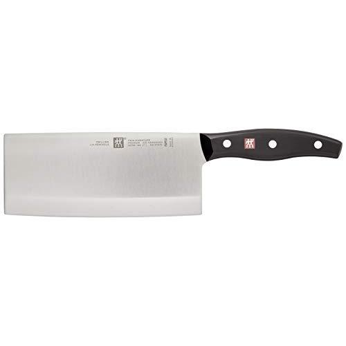 Zwilling J.A. Henckels 30795-183 Twin Signature Chinese Chef's Knife/Vegetable Cleaver, 7", Black/Stainless Steel