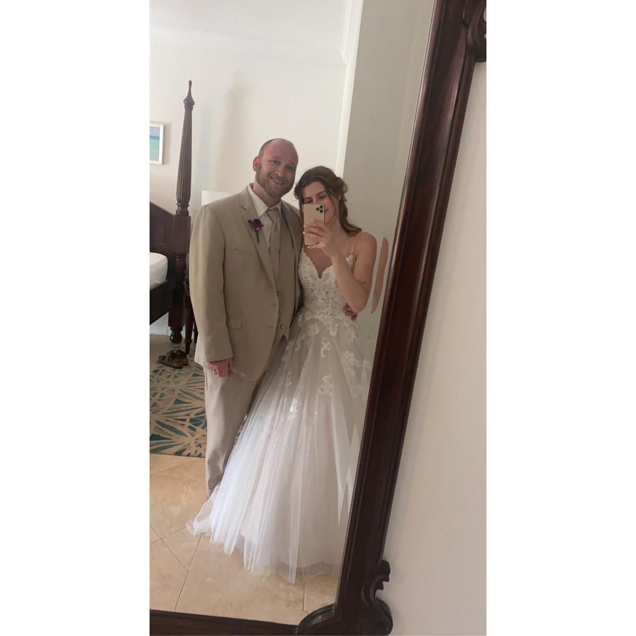 First selfie after we said "I Do"