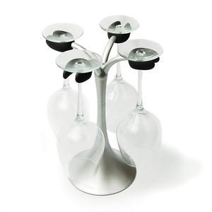 ArchiTEC Housewares - AirDry Wine Glass Drying Rack, No-Tip design Holds 4 Glasses by Architec