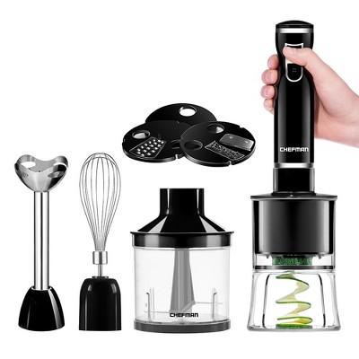 Chefman Immersion Blender & Electric Spiralizer/Vegetable Slicer - Black RJ19-V2-SBP
