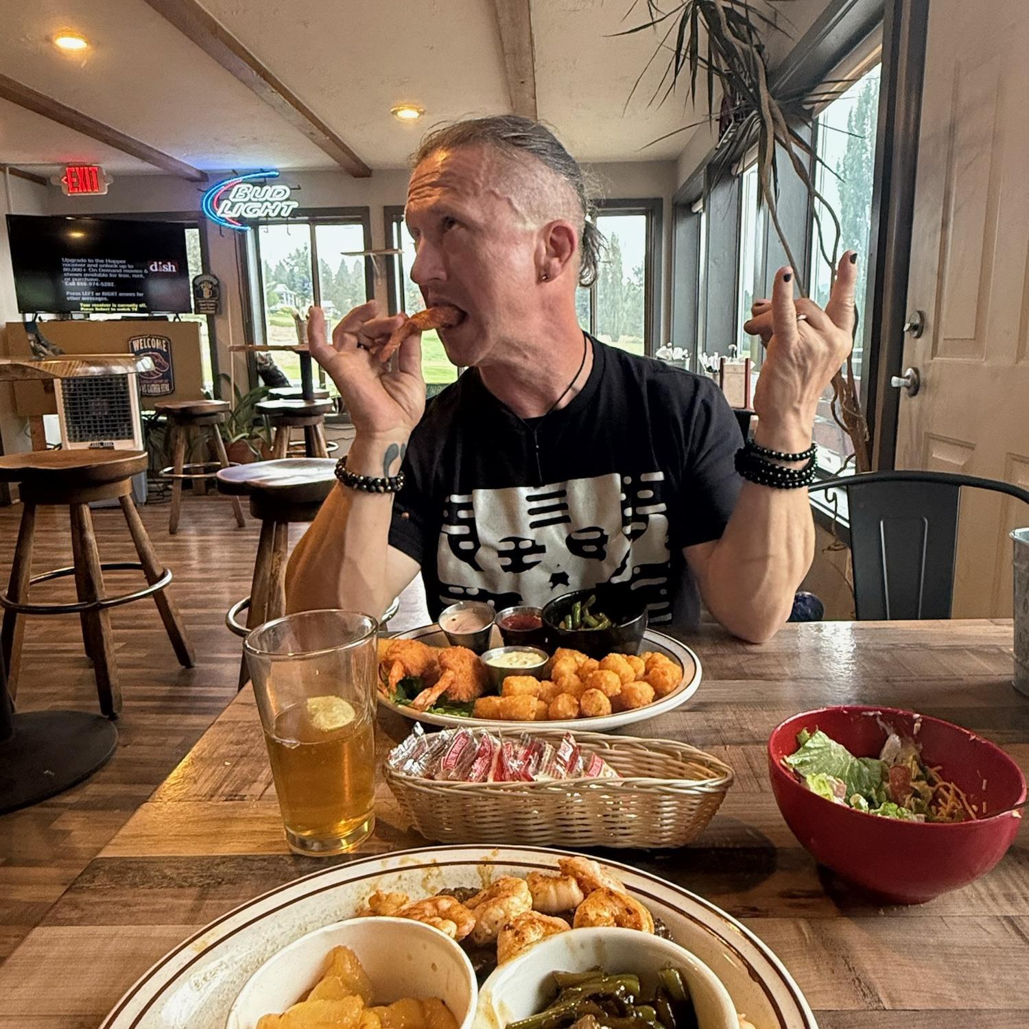 A spontaneous camping trip to Lake Cascade lead us to this cute diner