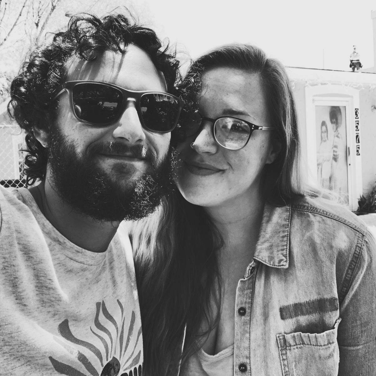 Chloe and Caleb in front of one of their favorite restaurants, Taqueria San Julian in Naples. 2018