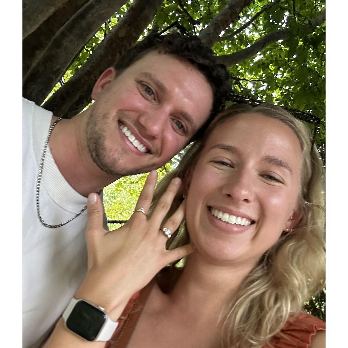 First photo together post-engagement