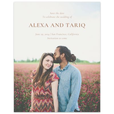 Camel, Beige Wedding Digital Save the Date - Keely Photo