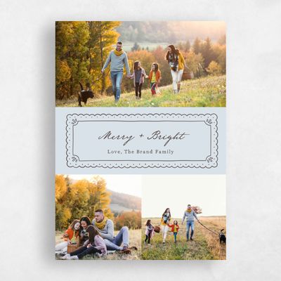 Blue Whisper Holiday Card - Ridgewood
