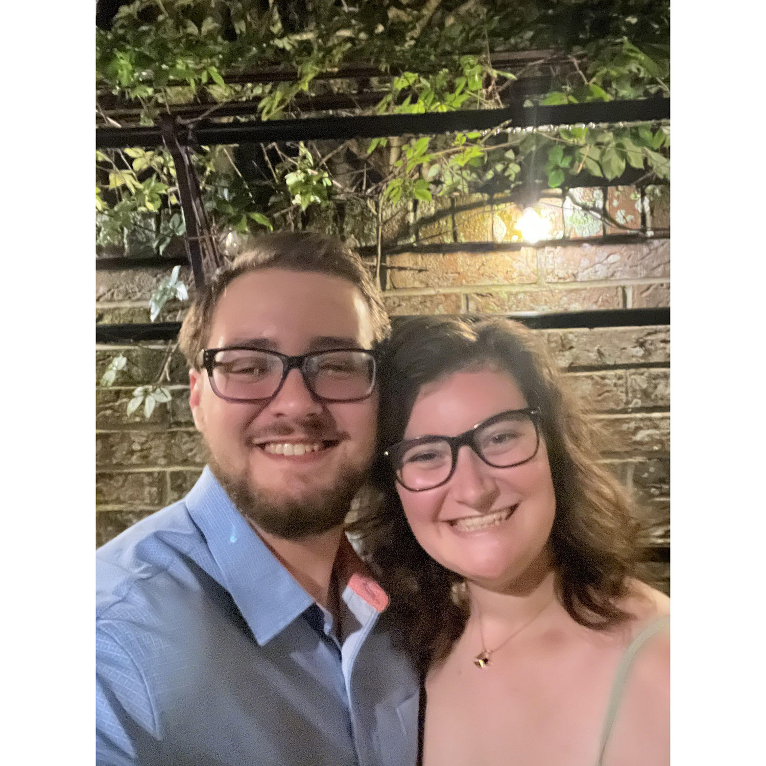 Two days before eloping at our favorite restaurant The Garlic.