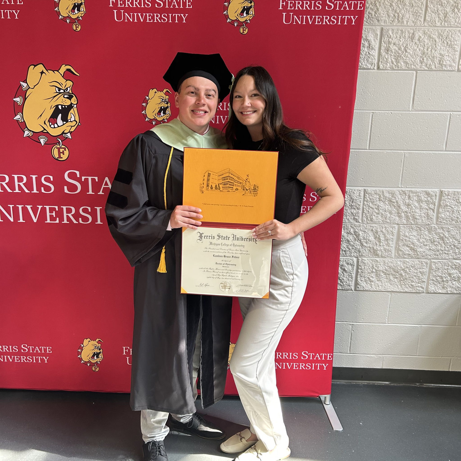 Landon's doctorate graduation ceremony!