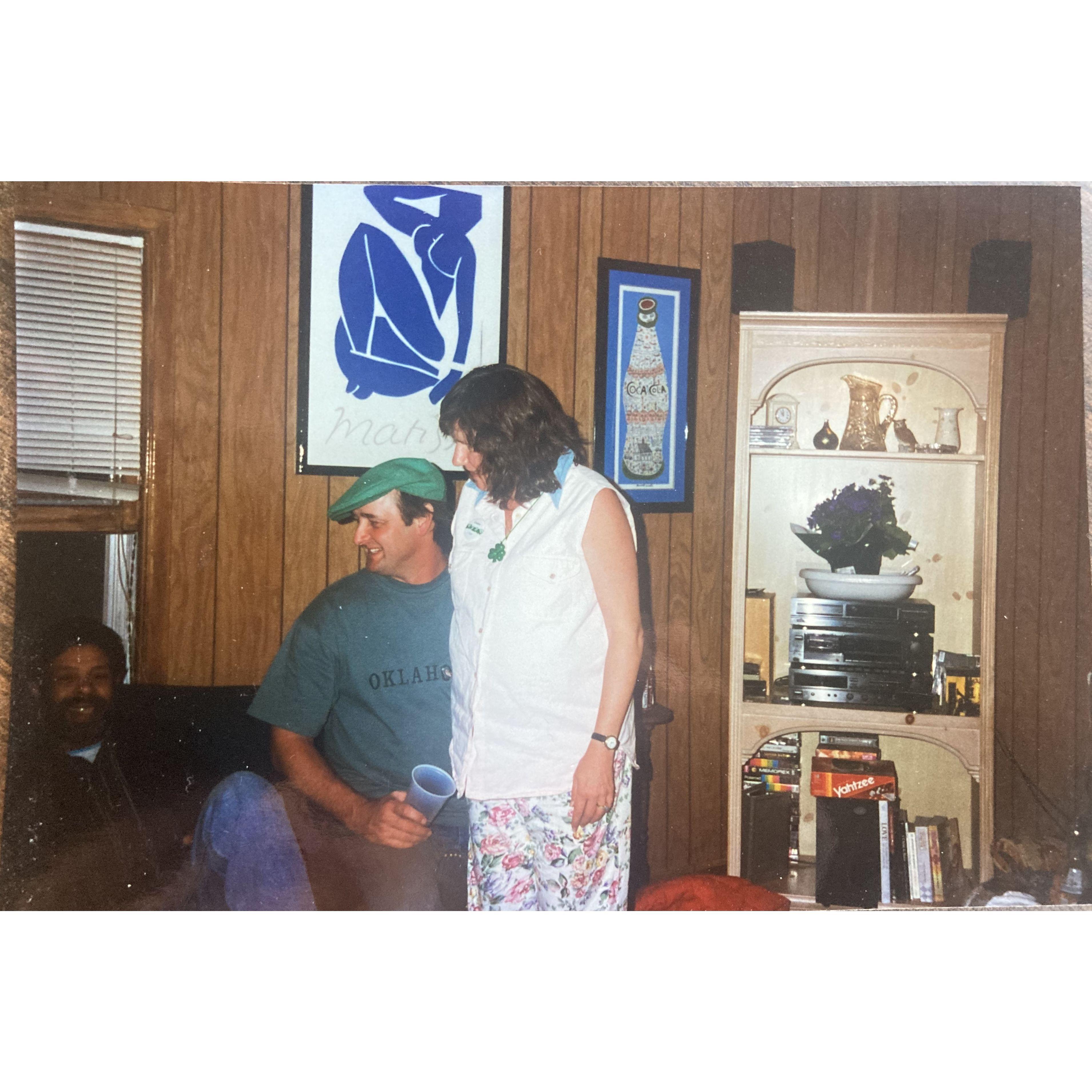 Reese, Bob Starks, and Claire Fleming Starks, St. Patty's 1996