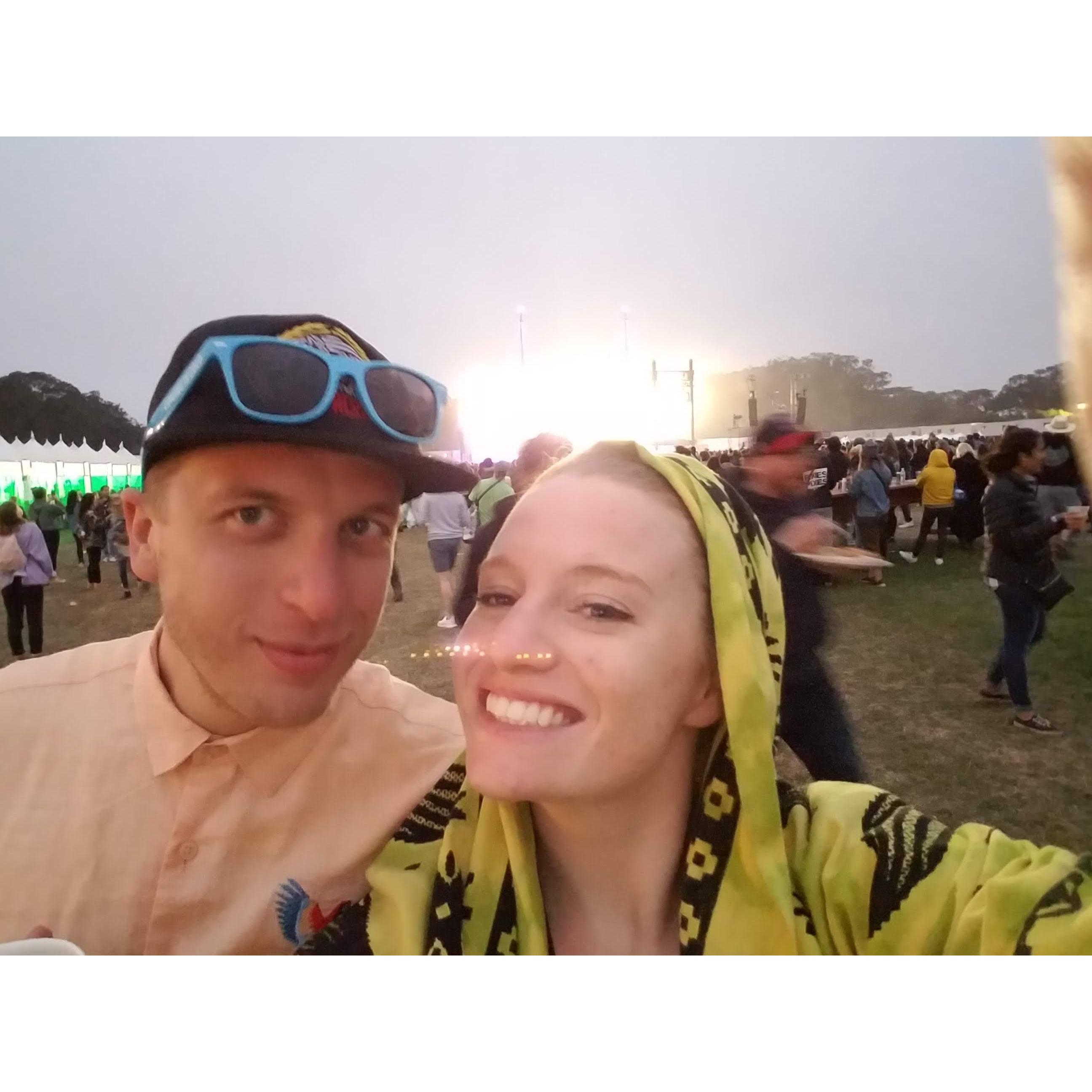 Continuing to have fun at the Outside Lands Music Festival, Golden Gate Park in San Francisco