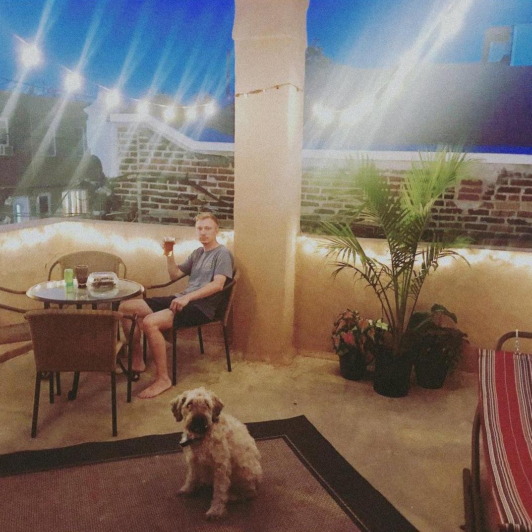 Our patio in South Philly