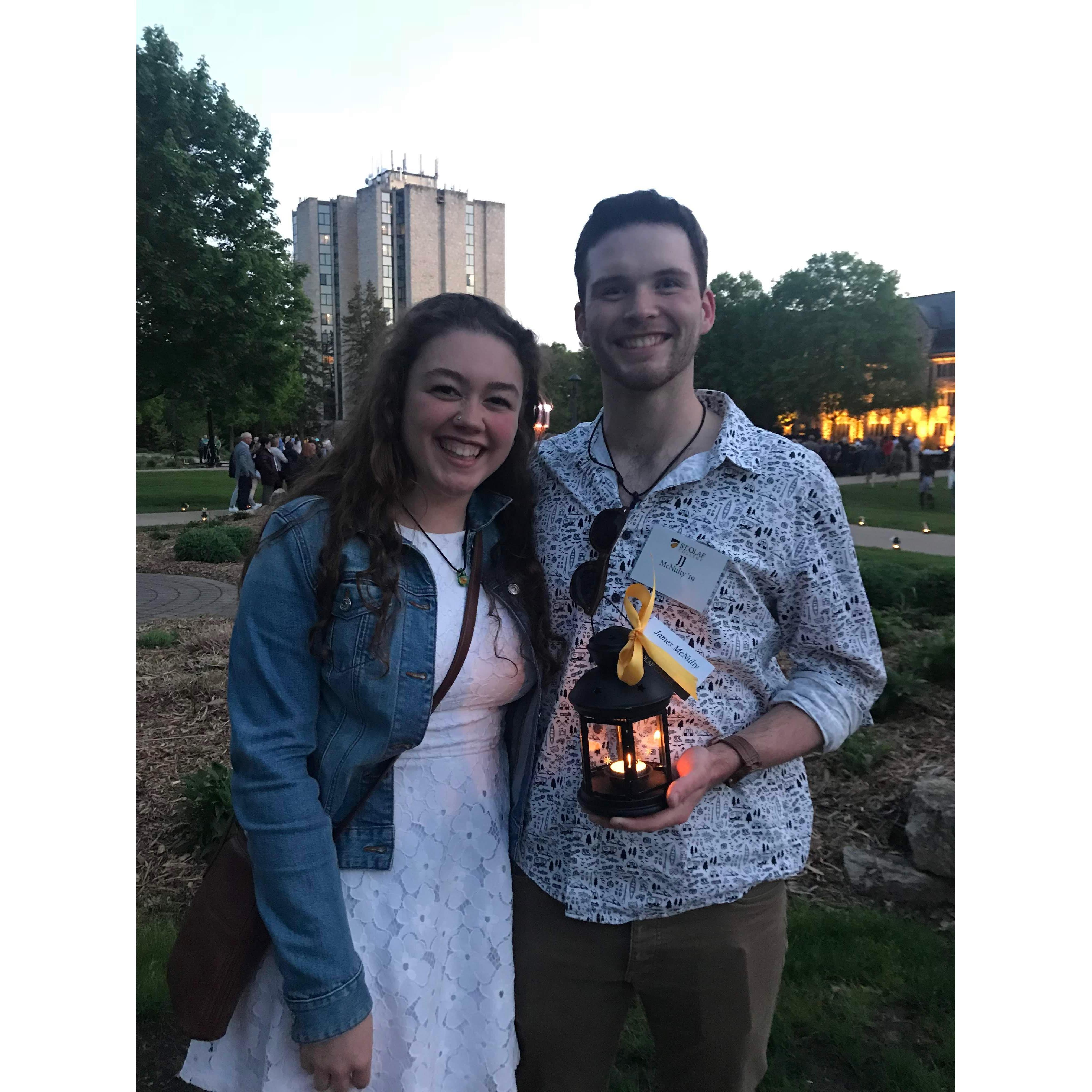 Lantern ceremony for JJ’s graduation