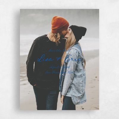 Cobalt, Blue Wedding Save the Date - Jemima Photo