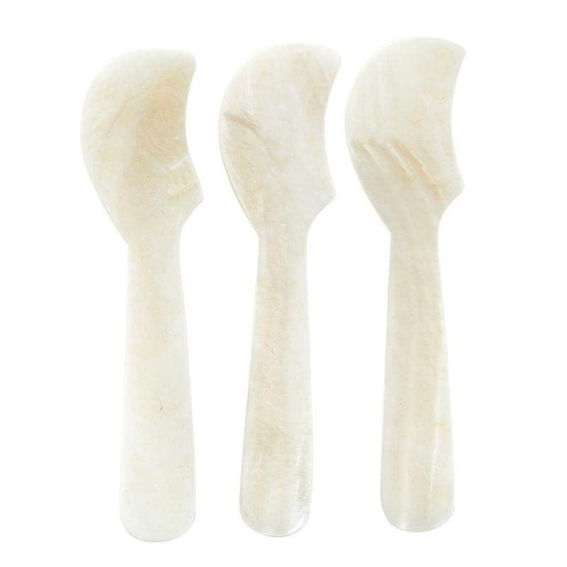 Santa Barbara Design Studio Spreaders Serving Knives Cheese Spreader Set, 3-Count, Mother of Pearl