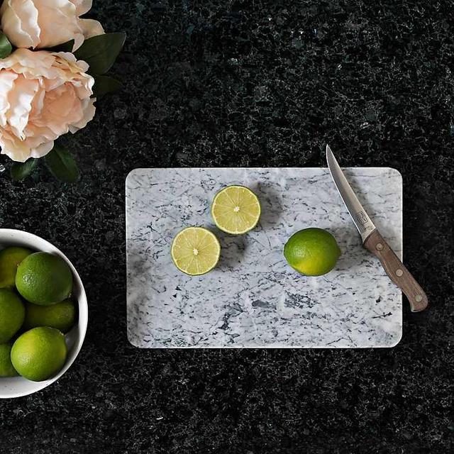 Gray and White Marble Cutting Board