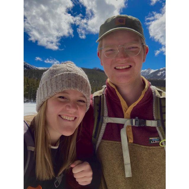 This photo was taken at one of our favorite hikes: Basin Lakes!