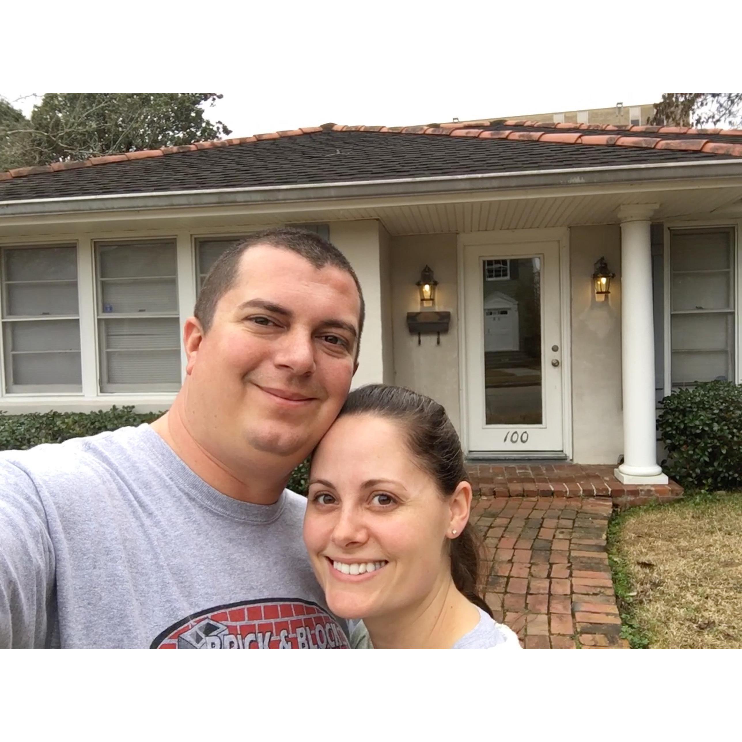 1-28-18--The day we got engaged. Saying goodbye to the place we lived in during our 8 years of dating. Little did I know within a couple hours Rob would be proposing at the front door our new house!