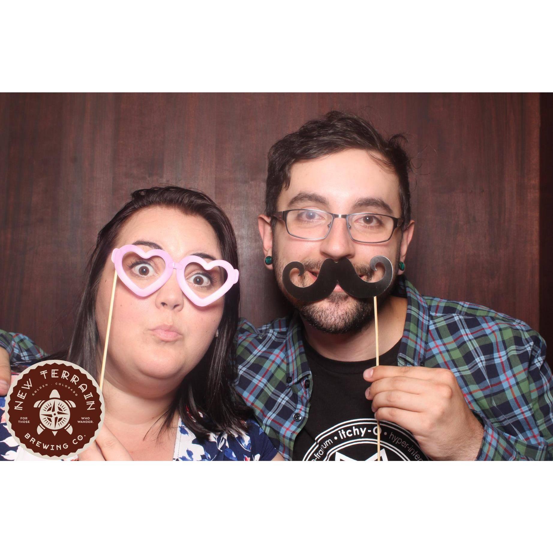 Photo booth celebrating Chelsea's PA school graduation