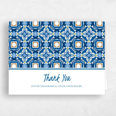 Orange Boho Wedding Thank You - Tamarine