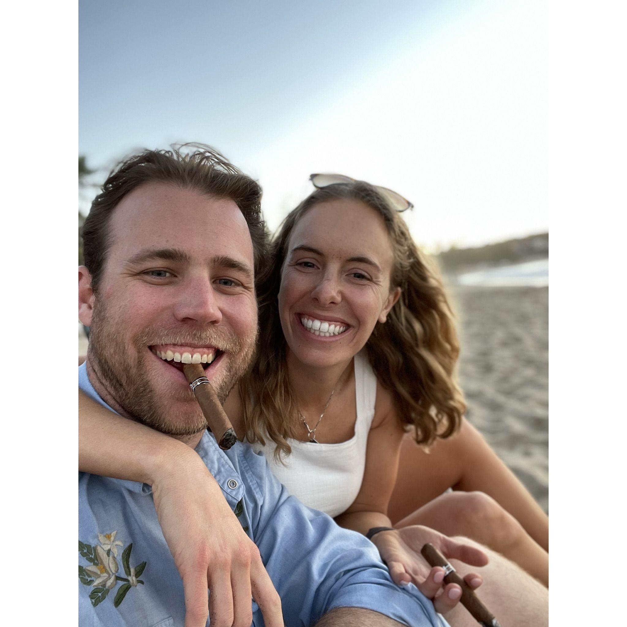 Cigars and mezcal on the beach in Sayulita, Mexico
[February 2022]
