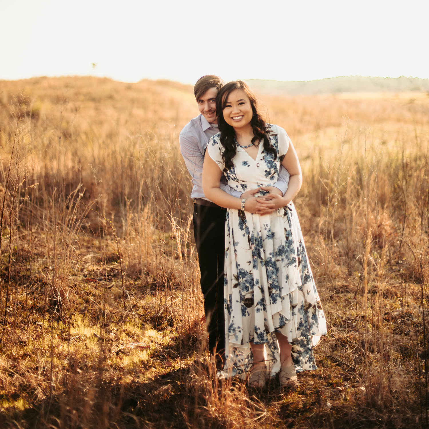 Engagement photos in Columbiana on the Crumpton Quail Farm
