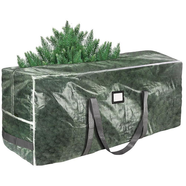 BALEINE 7.5 ft Christmas Tree Storage Bag, Heavy Duty Extra Large Artificial Christmas Tree Bag with Reinforced Handles and Dual Zippers Wide Opening (Transparent, 7.5 ft)