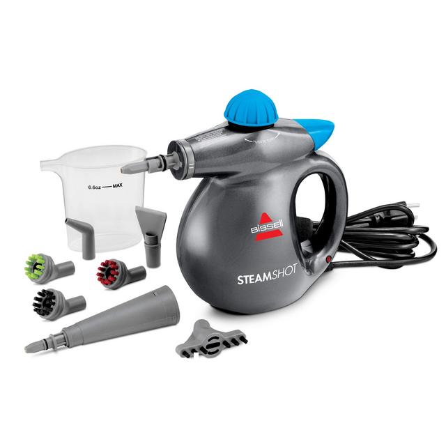BISSELL SteamShot Hard Surface Steam Cleaner with Natural Sanitization, Multi-Surface Tools Included to Remove Dirt, Grime, Grease, and More, 39N7V
