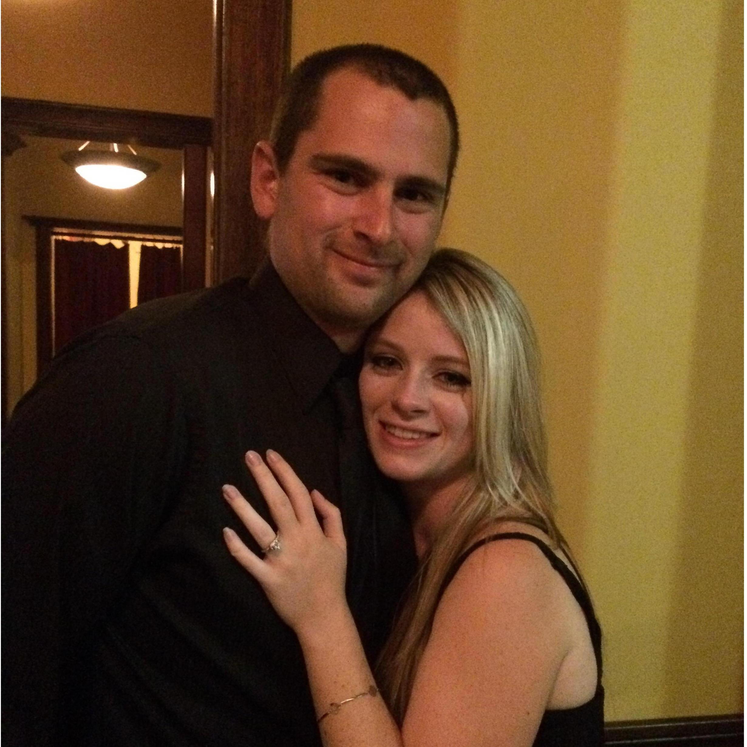 The night of our engagement