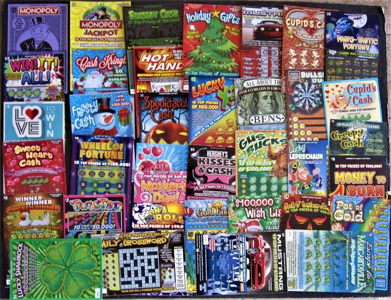 Prize #3:
Scratch Off Tickets! We will even throw in a quarter for you to scratch it off right there! ;)
*These are not the actual tickets you could be getting*
