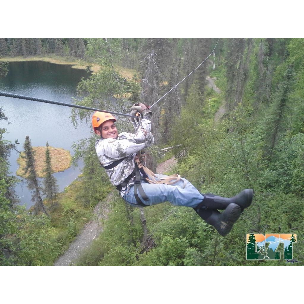 Zip-lining in Denali!