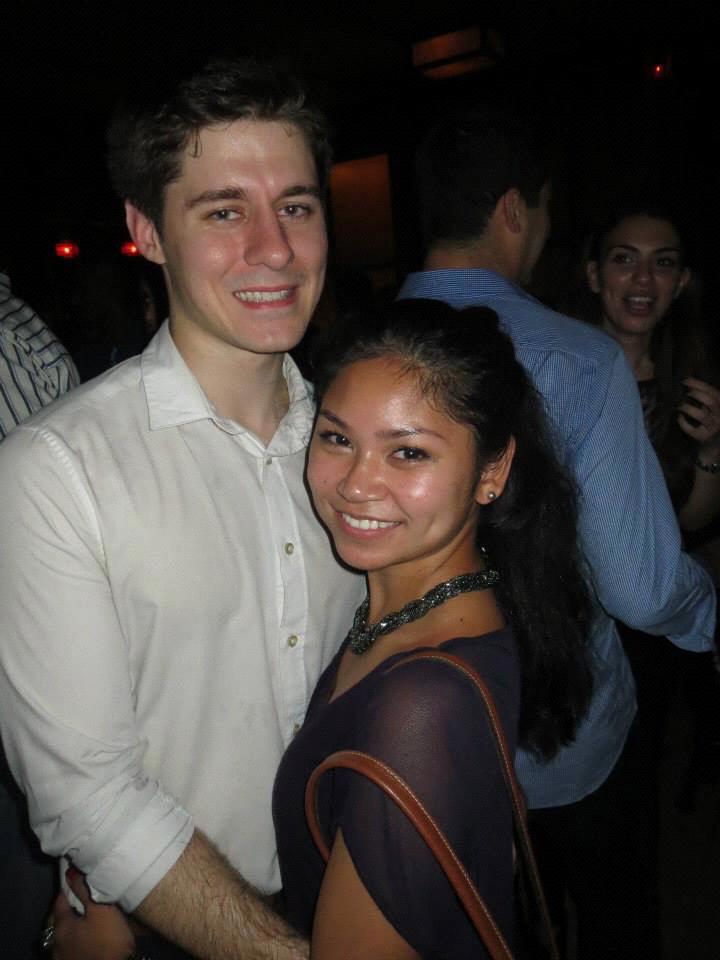 Our first picture together. Bruce didn't know how to smile.