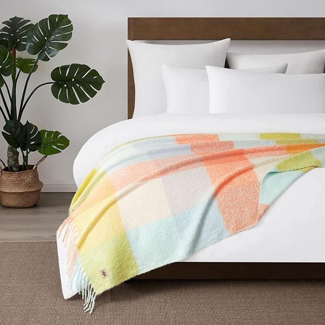 UGG - Brook Throw Blanket - Soft Plaid Throw Blanket - 50" x 70" - Warm Accent Blanket for Couch or Bed - Cozy Home Décor - Bright Multi