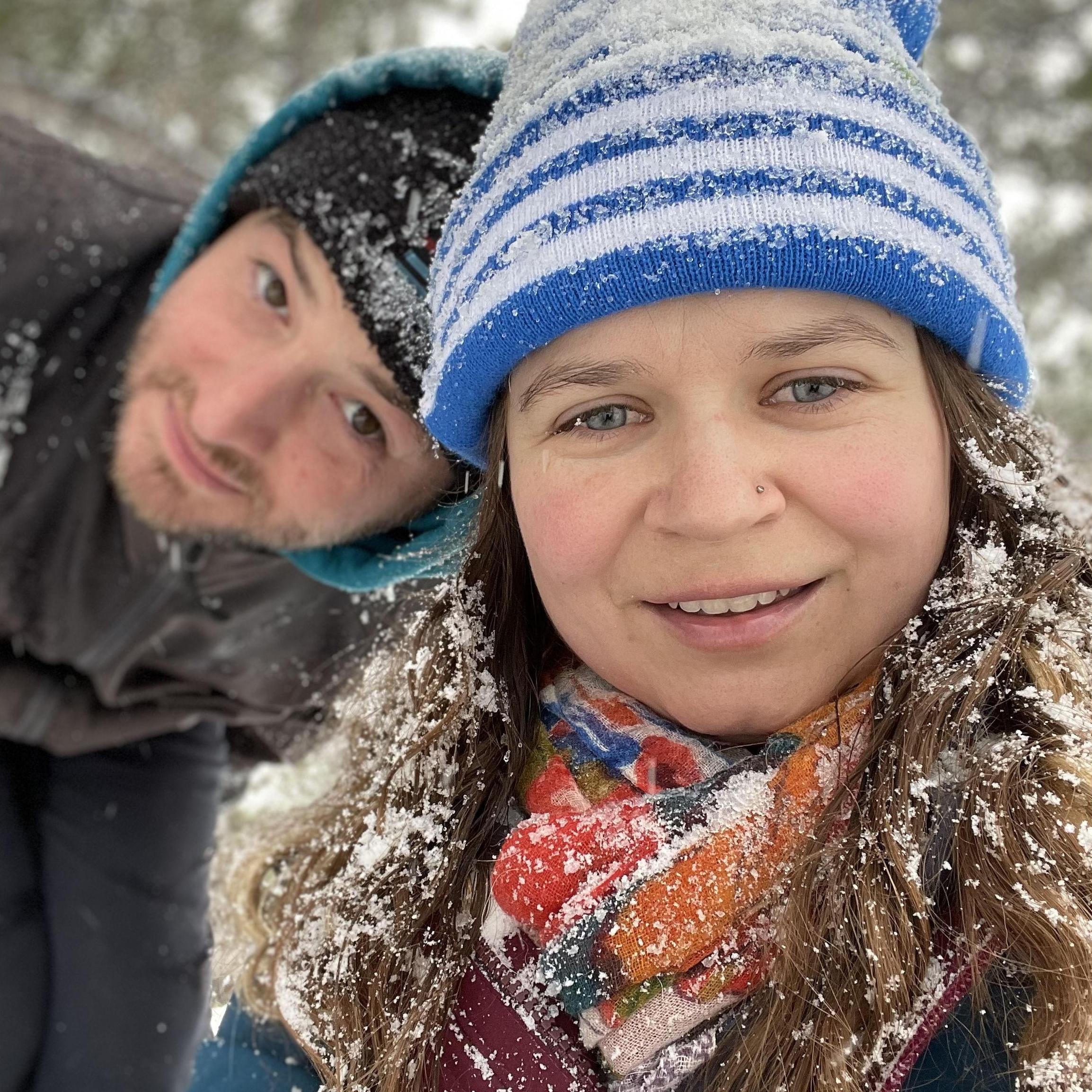Right before getting snowed in on our cabin trip